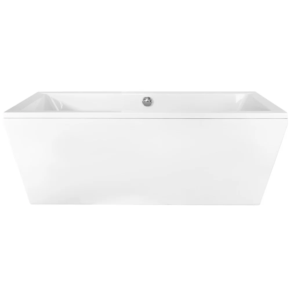Cada freestanding dreptunghiulara Besco Vera acril 180x80 cm, alb