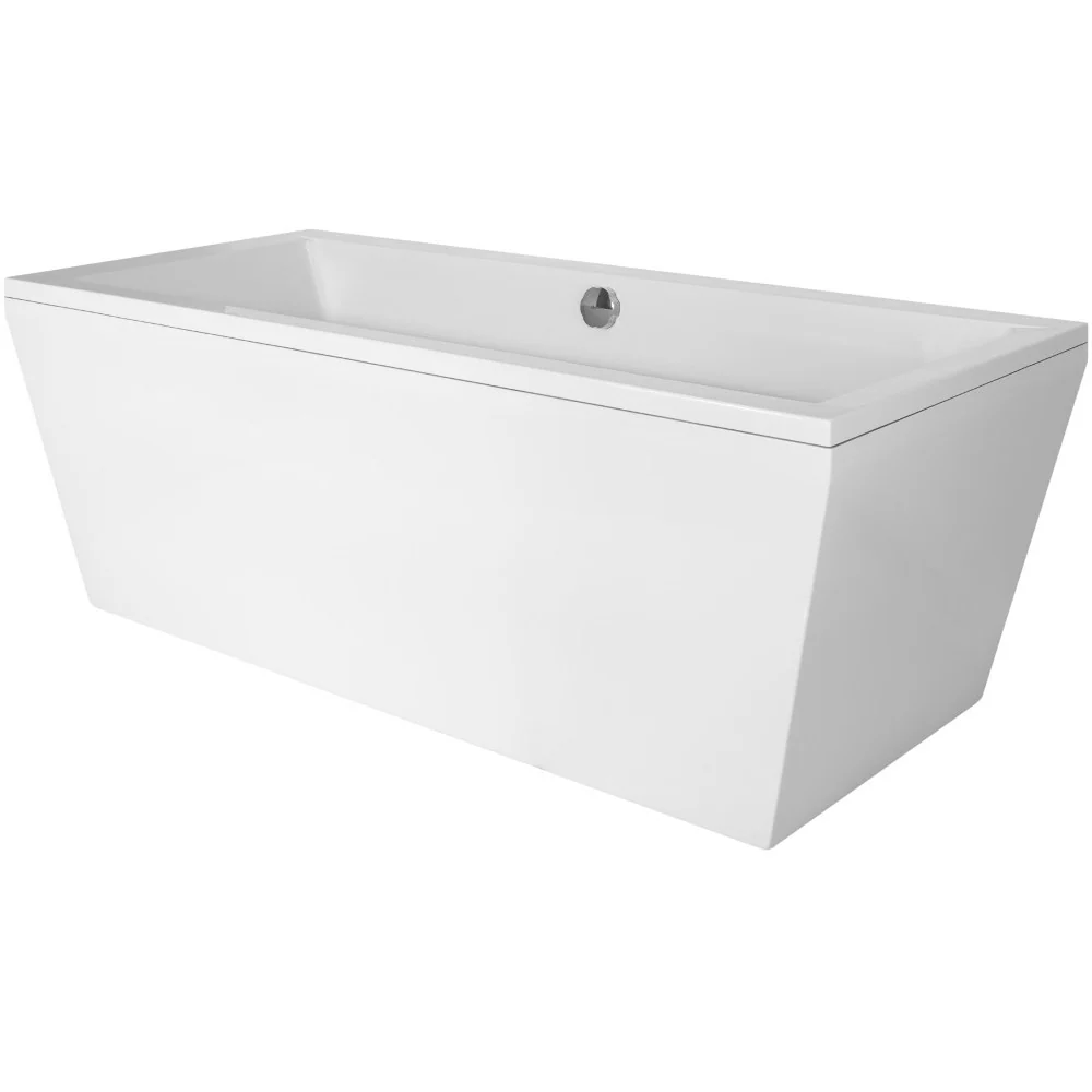 Cada freestanding dreptunghiulara Besco Vera acril 180x80 cm, alb