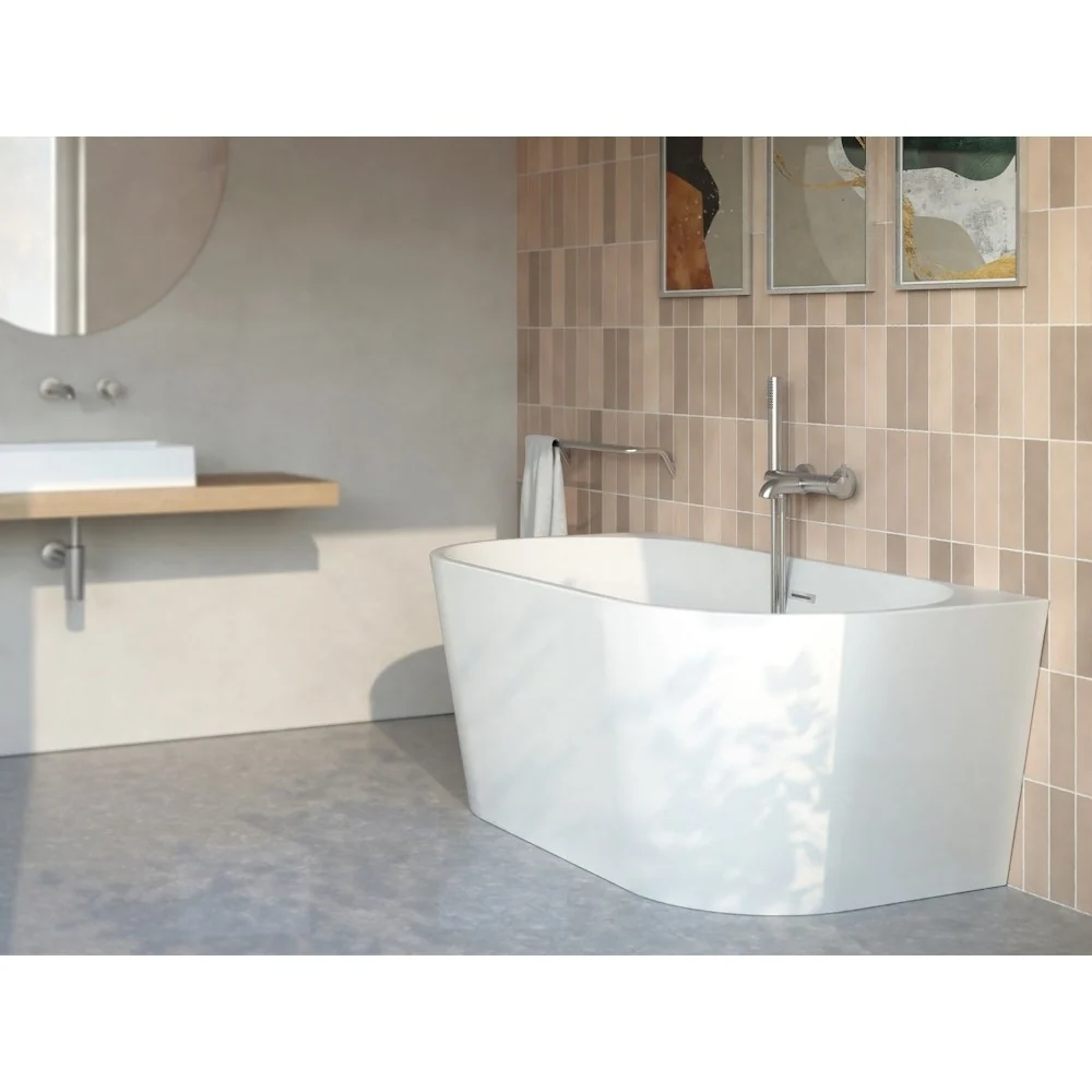 Cada freestanding dreptunghiulara Deante Silia acril 170x75 cm, alb