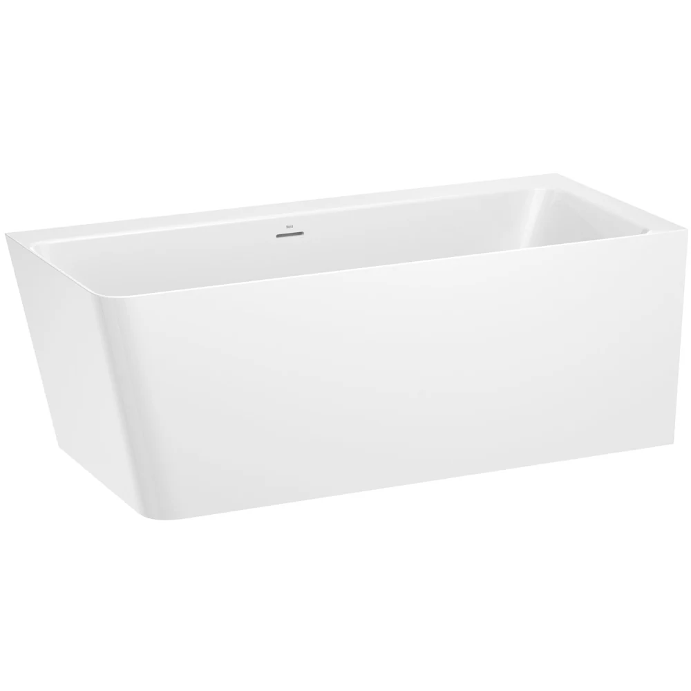 Cada freestanding dreptunghiulara Roca Ona compozit 160x70 cm alb, montaj dreapta