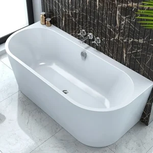 Cada freestanding Kolpa San Dream acril 180x80 cm, montaj langa perete, alb