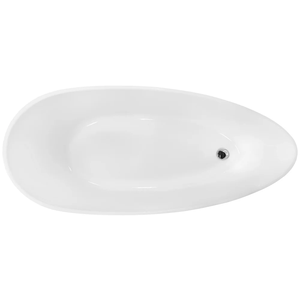 Cada freestanding ovala Besco Goya compozit 170x72 cm, alb