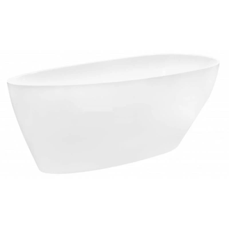 Cada freestanding ovala Besco Goya compozit 160x70 cm, alb