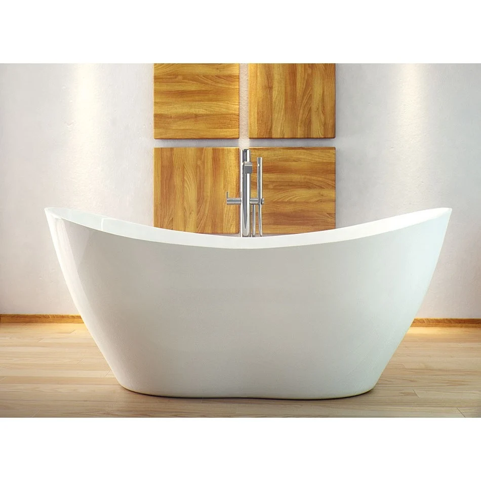 Cada freestanding ovala Besco Viya compozit 160x70 cm