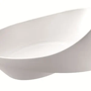 Cada freestanding ovala Spatio Genoveva compozit 196x96 cm, alb