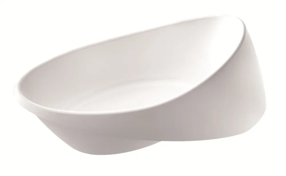 Cada freestanding ovala Spatio Genoveva compozit 196x96 cm, alb