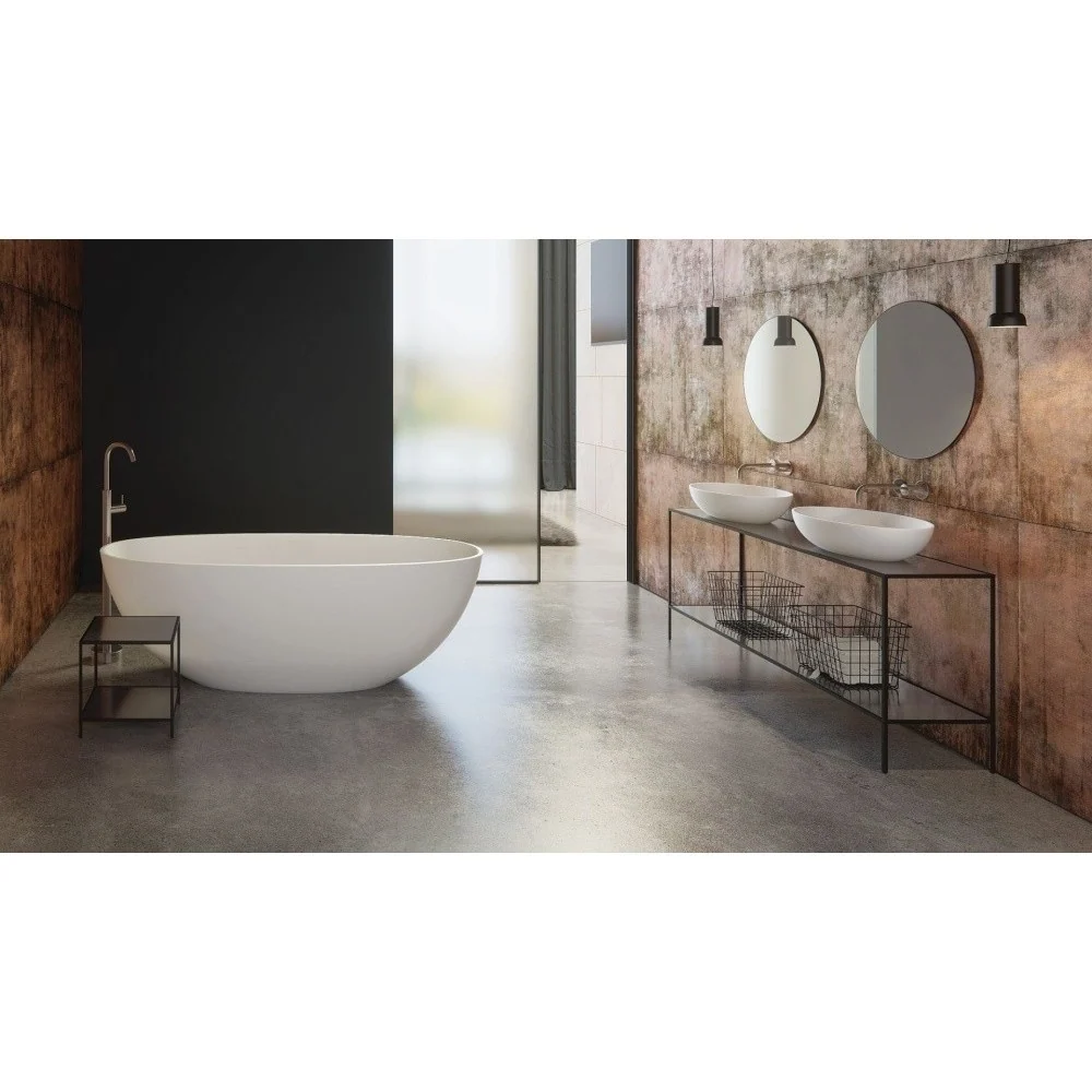 Cada freestanding ovala Spatio Wilma compozit 180x80 cm