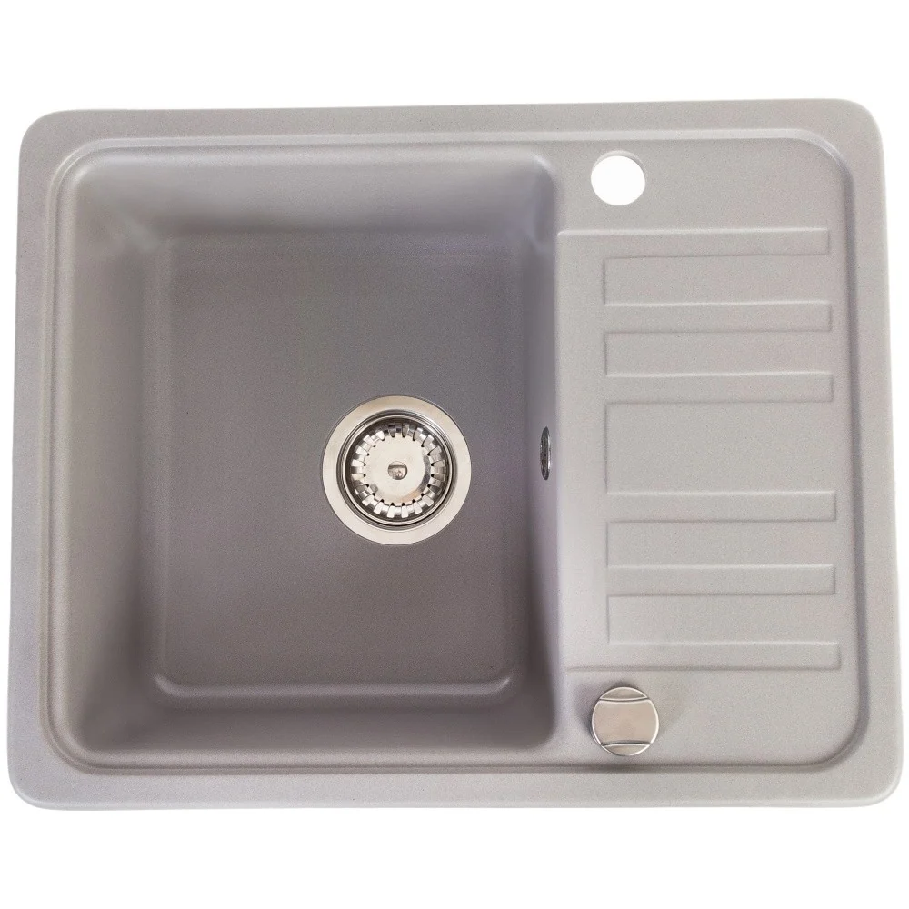CasaBlanca Mini Set chiuveta bucatarie granit 57x46 cm si baterie GREY4H, gri