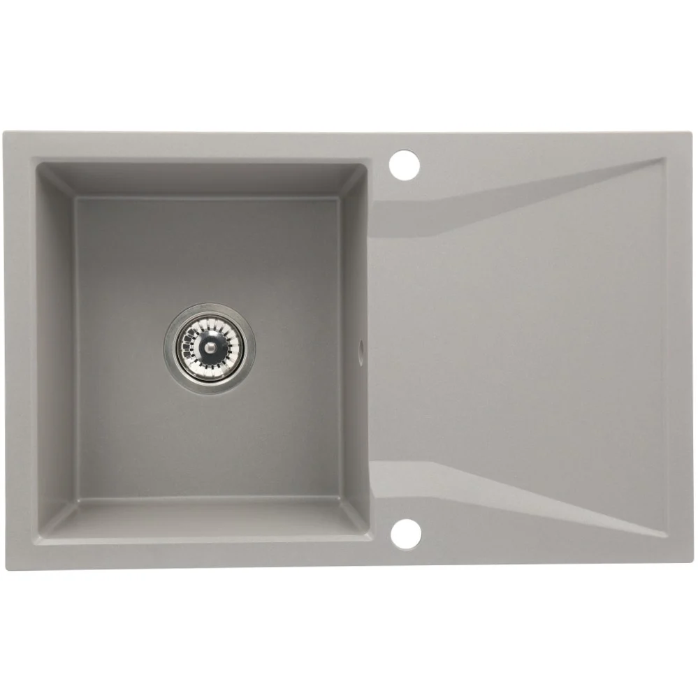 CasaBlanca Nera Set promo chiuveta bucatarie granit cu 1 cuva + baterie BRI4), gri