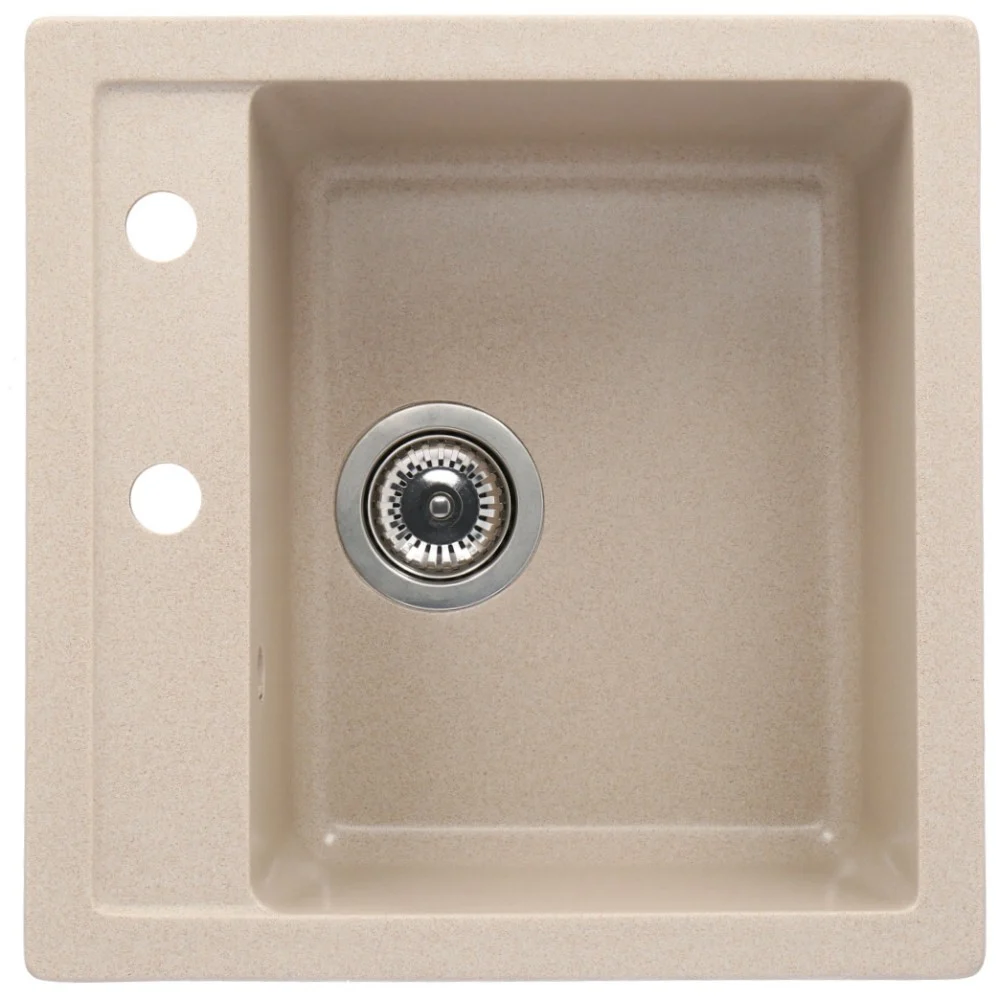 CasaBlanca Quadro Set promo chiuveta bucatarie granit cu 1 cuva + baterie SAND4A), bej