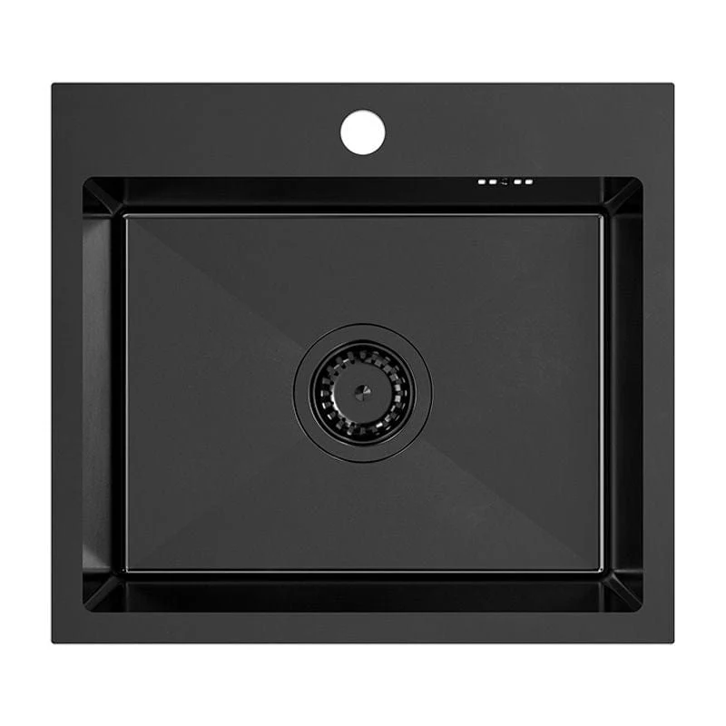 Chiuvetă Inox Quadron Luke 100, 500x450 mm, negru, fara baterie