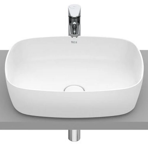 Chiuveta baie pe blat, alb mat Roca Inspira Soft 50x37 cm