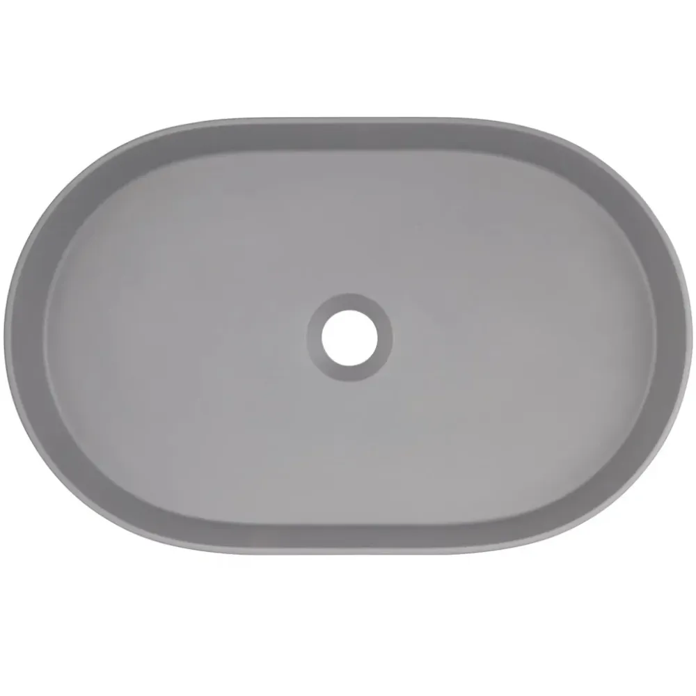 Chiuveta baie pe blat Deante Silia 55x35 cm, gri metalic