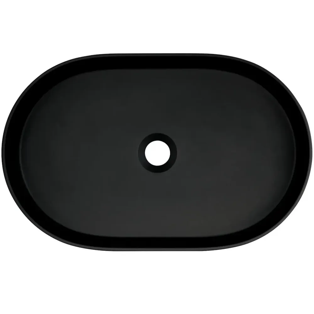 Chiuveta baie pe blat Deante Silia 55x35 cm, negru