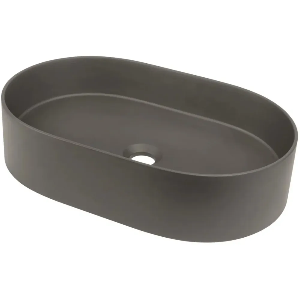 Chiuveta baie pe blat Deante Silia 55x35 cm, antracit metalic