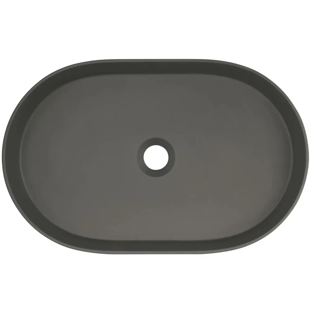 Chiuveta baie pe blat Deante Silia 55x35 cm, antracit metalic