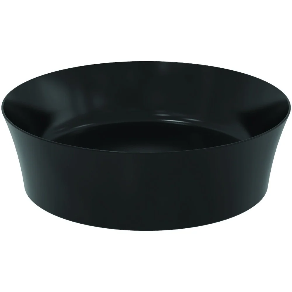 Chiuveta baie pe blat, negru mat, rotunda Ideal Standard Ipalyss 40x40 cm