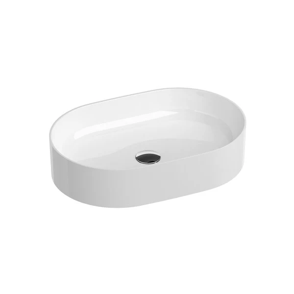 Chiuveta baie ceramica Ravak Ceramic Slim O 55x37x12 cm alb