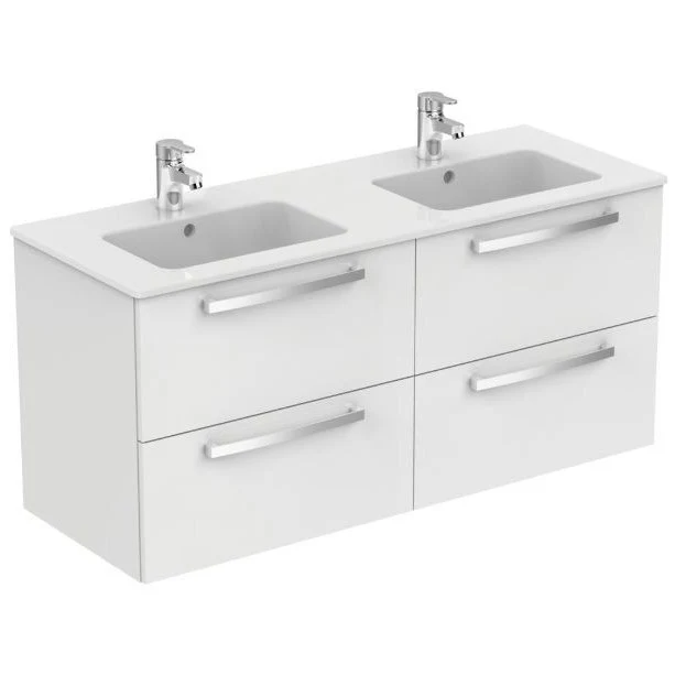 Chiuveta baie dubla pe mobilier Ideal Standard Tempo 122x46 cm