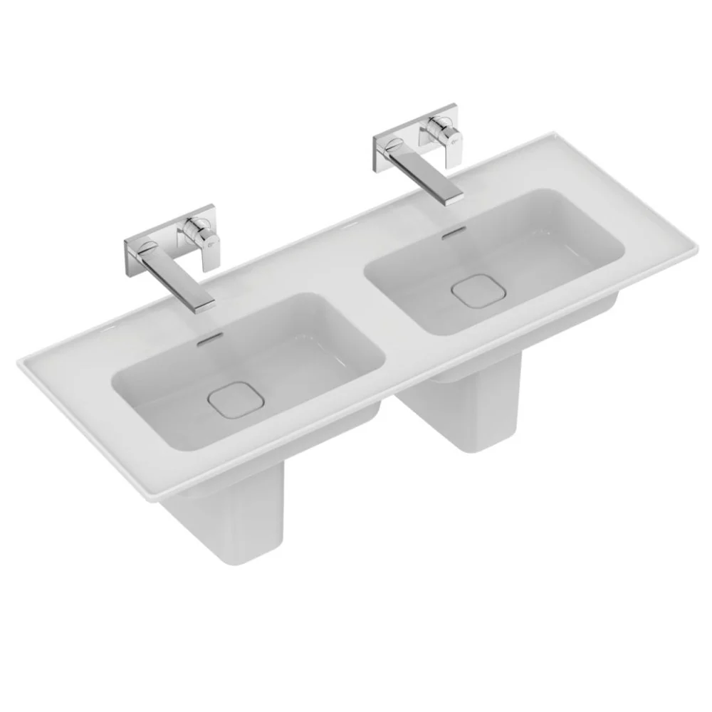 Chiuveta baie dubla suspendata Ideal Standard Strada II 124x46 cm