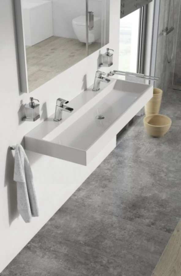 Chiuveta baie dubla suspendata Ravak Natural 120x45 cm