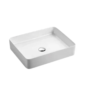 Chiuveta Wellis Lily din portelan pe blat 50x40,5x11 cm