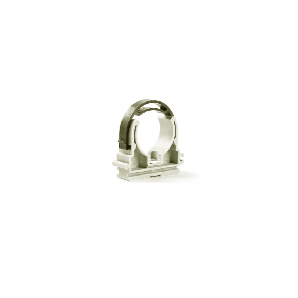 Clema cu eclisa MCH si surub de metal M6 pentru fixarea tevilor de plastic-32 mm
