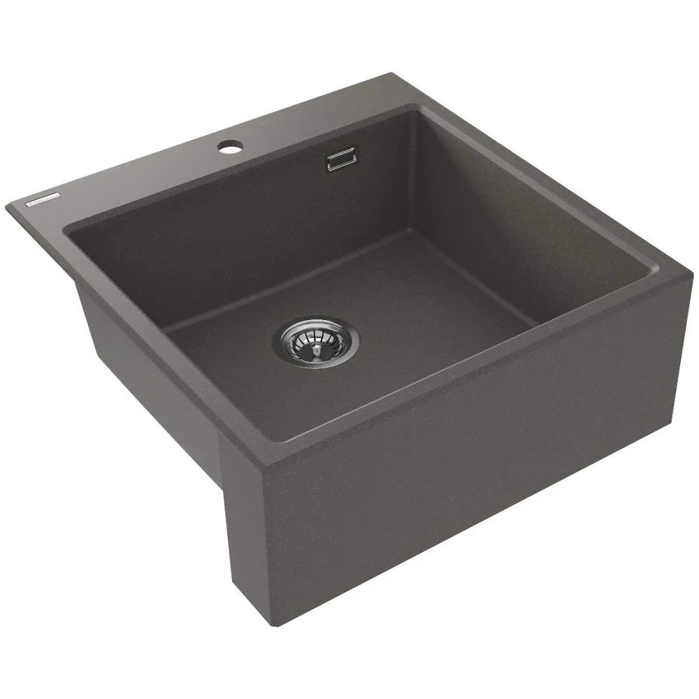 Deante Eridan Chiuveta bucatarie granit tip farmhouse 60x61 cm, antracit (anthracite metallic)