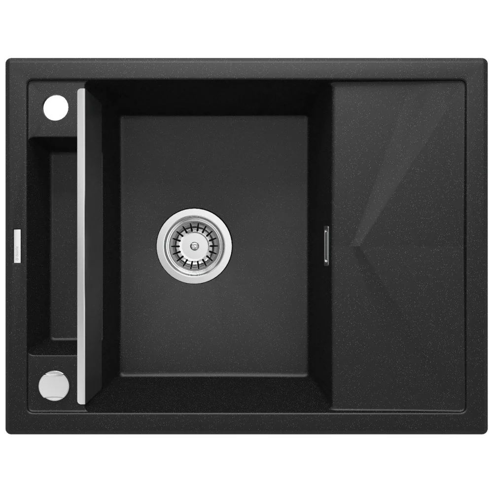 Deante Magnetic Chiuveta bucatarie granit 64x50 cm, antracit (metallic graphite)