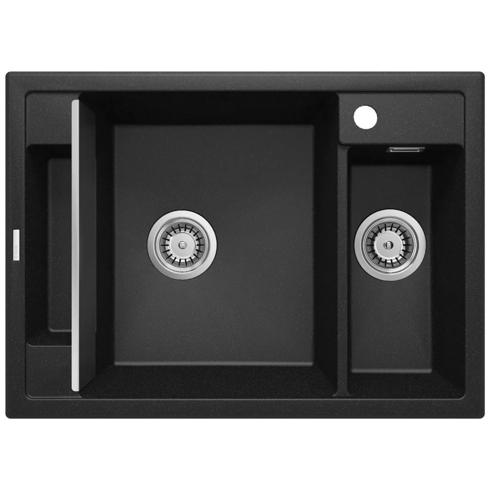 Deante Magnetic Chiuveta bucatarie granit 70x50 cm, antracit (metallic graphite)