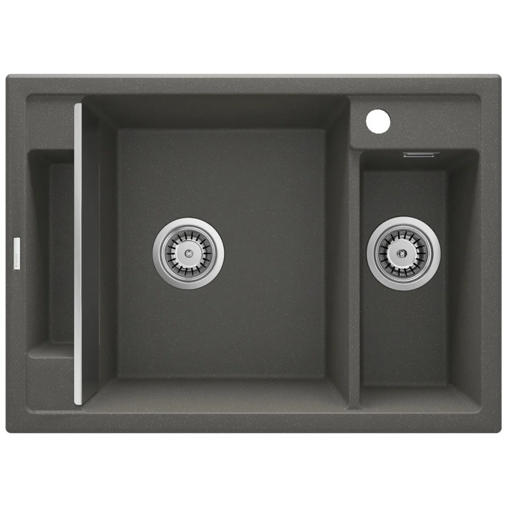 Deante Magnetic Chiuveta bucatarie granit 70x50 cm, antracit