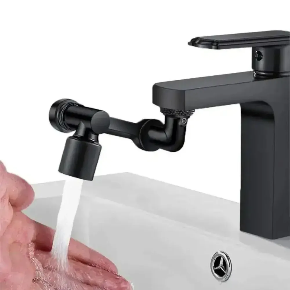 Extensie pivotanta pentru robinet, 2 moduri de pulverizare, Naimeed D6193, Negru