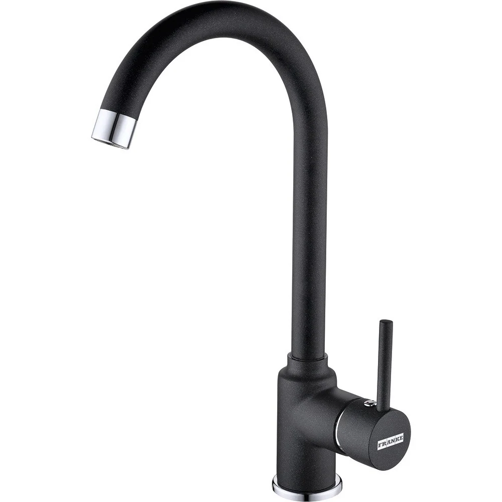 Franke Basis BFG 651-78 VN Set chiuveta bucatarie granit 78x50 cm cu baterie monocomanda Pola, negru