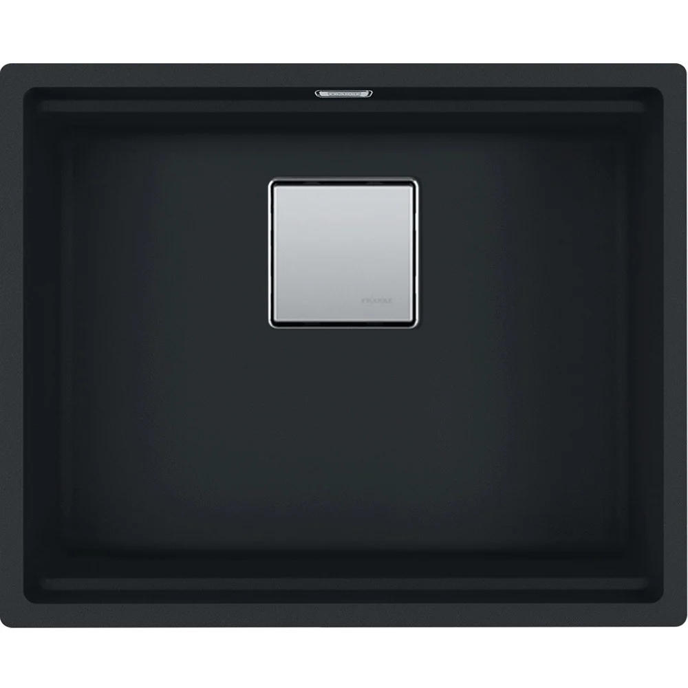 Franke Kubus 2 Sottotop KNG 110-52 Chiuveta bucatarie granit 56x46 cm, negru mat