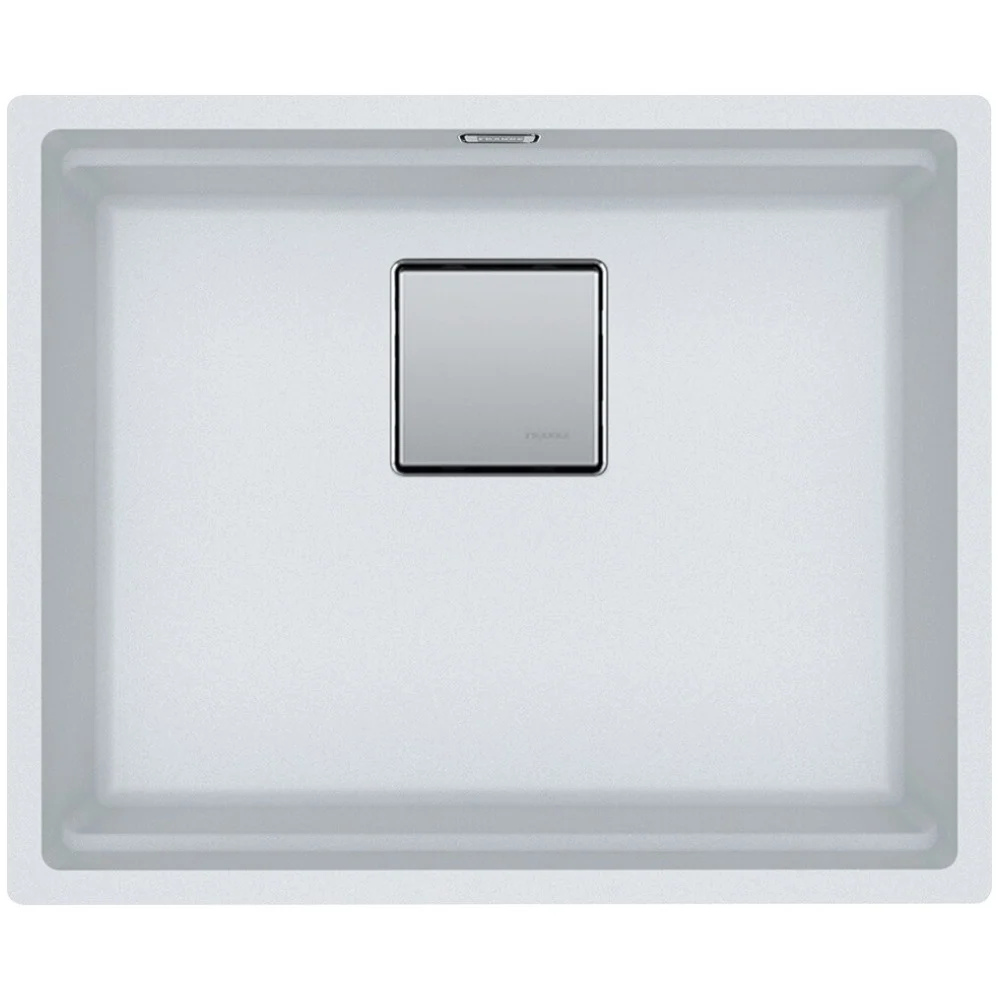 Franke Kubus 2 Sottotop KNG 110-52 Chiuveta bucatarie granit 56x46 cm, alb (bianco)