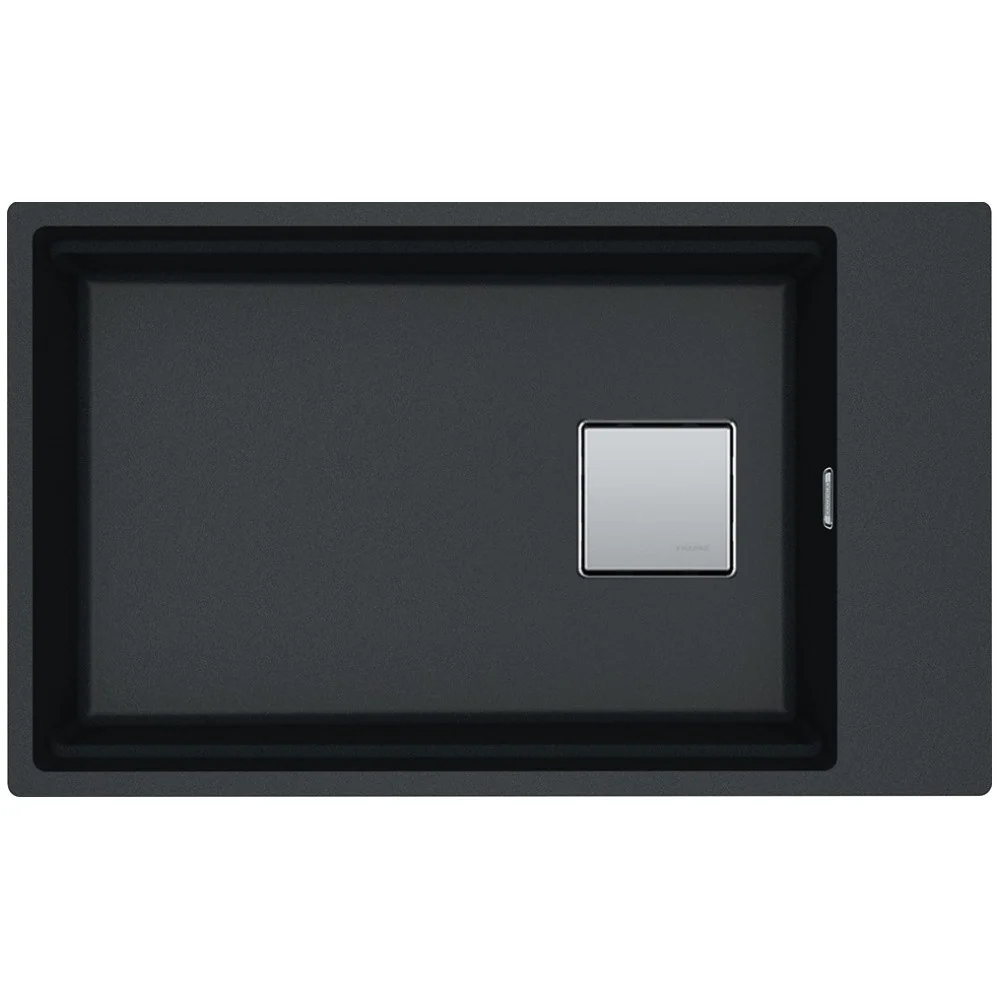 Franke Kubus 2 Sottotop KNG 110-62 Chiuveta bucatarie granit 76x46 cm, negru (nero)
