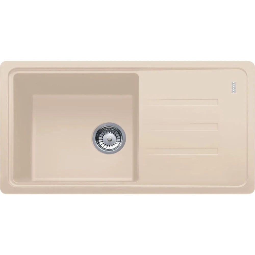 Franke Malta BSG 611-78 S Set chiuveta bucatarie granit 78x44 cm si baterie monocomanda, bej (avena)