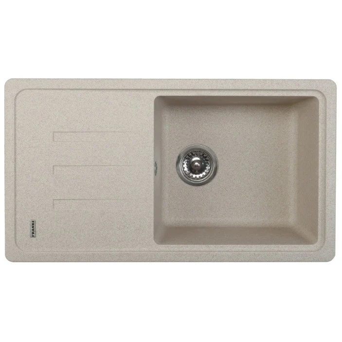 Franke Malta BSG 611-78 Set chiuveta bucatarie granit 78x44 cm cu baterie monocomanda Pola, bej (avena)