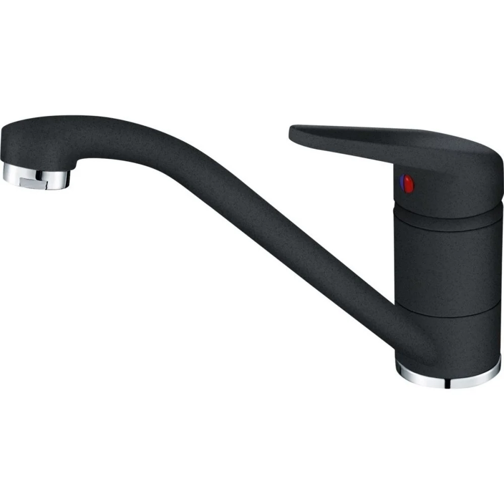Franke Maris MRG 610-54 Set chiuveta bucatarie granit 50x59 cm cu baterie monocomanda Novara Plus, negru