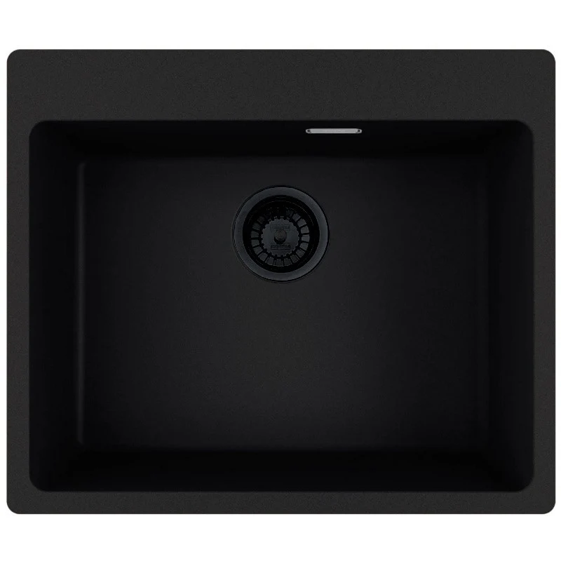 Franke Maris MRG 610-54 VN Set chiuveta bucatarie granit 50x59 cm cu baterie monocomanda Pola, negru