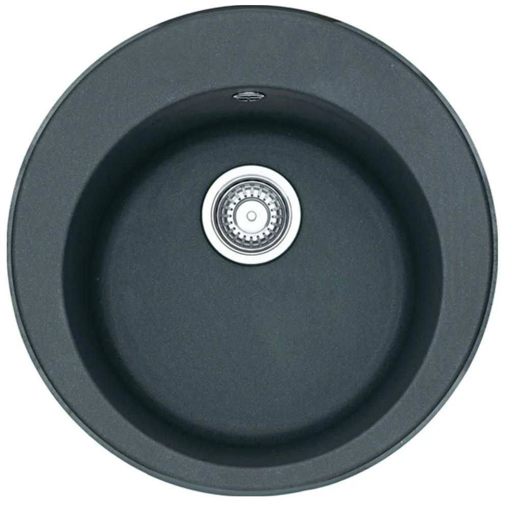 Franke Rotondo ROG 610 Chiuveta bucatarie granit Ø51 cm, negru