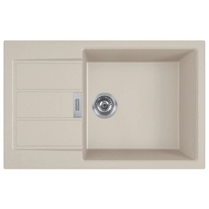Franke Sirius S2D 611-78 Chiuveta bucatarie tectonite, 78x50 cm, bej (avena)