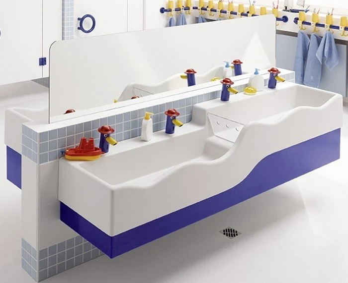Geberit Bambini Baterie lavoar cu infrarosu, alimentare retea electrica