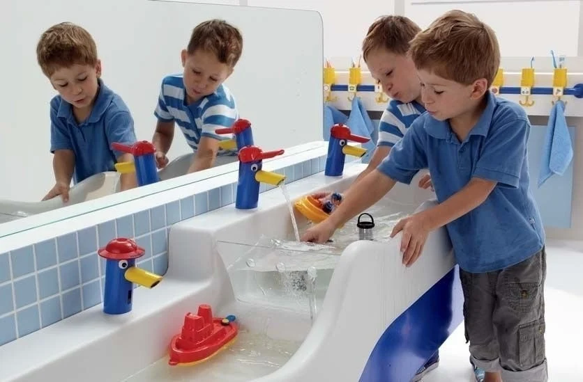 Geberit Bambini Baterie lavoar cu infrarosu, alimentare retea electrica