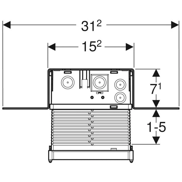 Geberit Kit de instalare pentru baterie lavoar electronica
