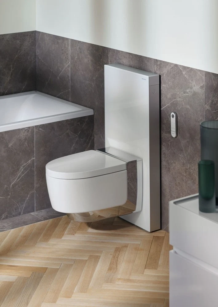 Geberit Monolith Modul stativ pentru vas WC suspendat si AquaClean Sela, H114 cm