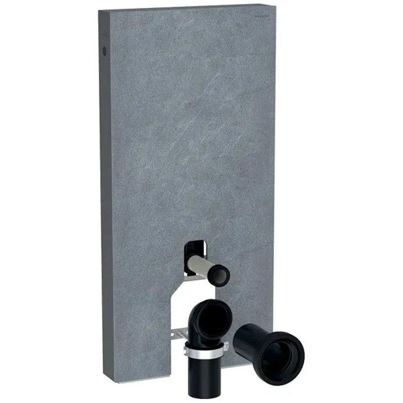 Geberit Monolith Modul stativ pentru vas WC pe pardoseala, H101 cm, gri (piatra imitatie ardezie)
