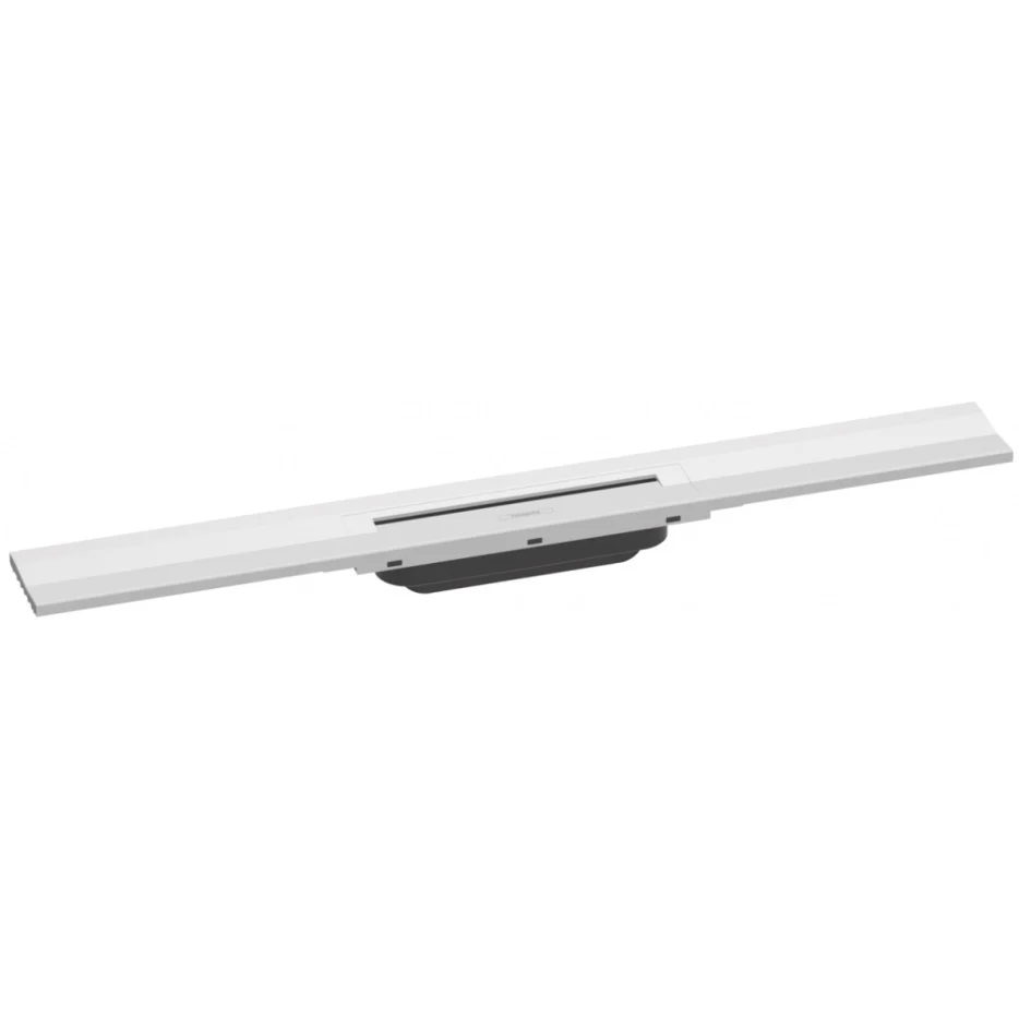 Grila ornament rigola dus Hansgrohe RainDrain Flex 80 cm, alb mat