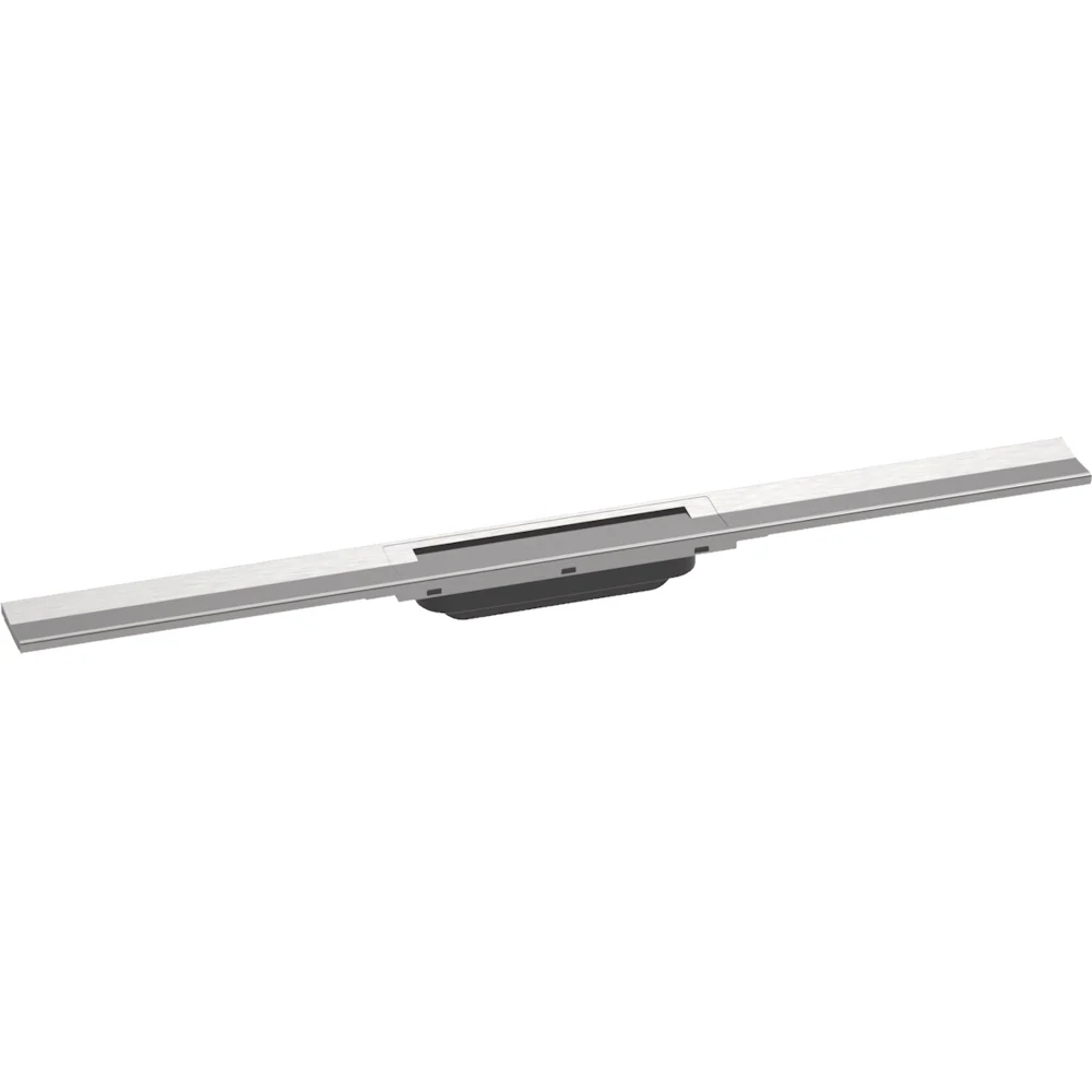 Grila ornament rigola dus Hansgrohe RainDrain Flex 80 cm, nichel mat (brushed stainless steel)