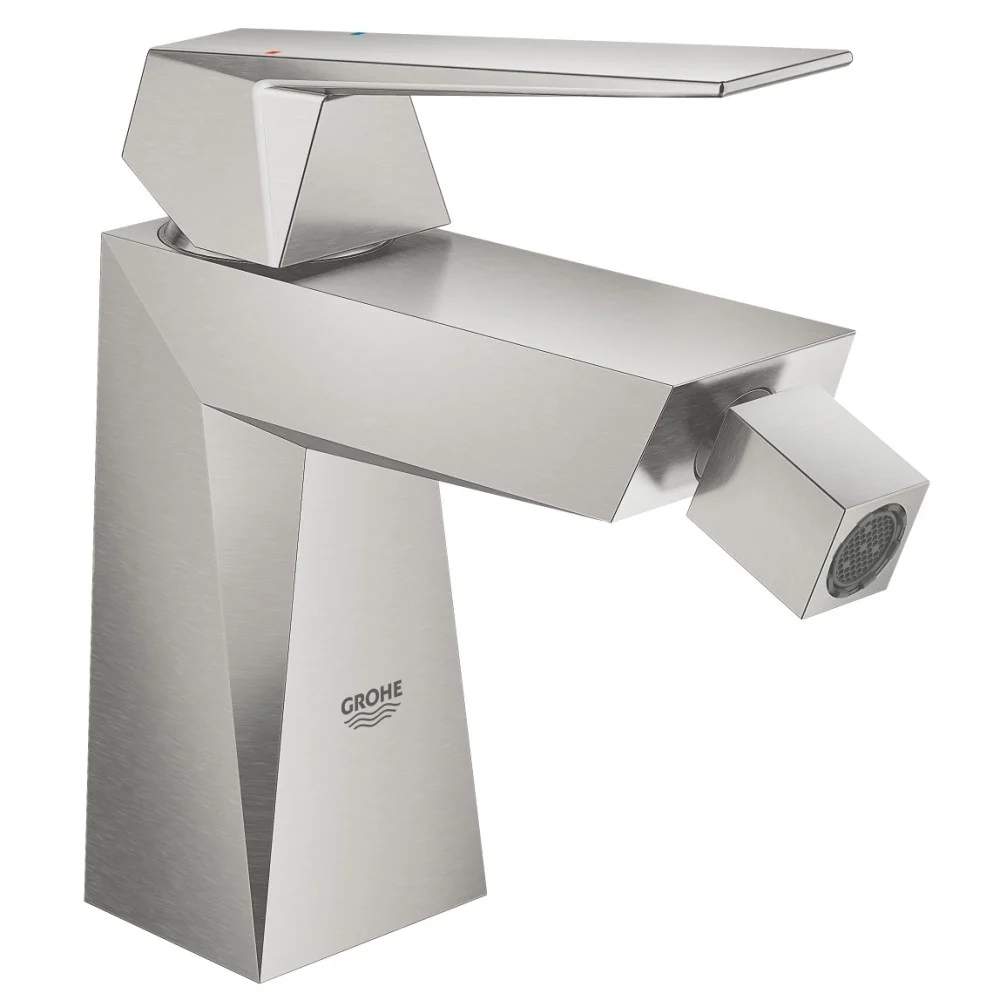 Grohe Allure Brilliant Baterie bideu monocomanda cu ventil pop-up, aspect inox (supersteel)